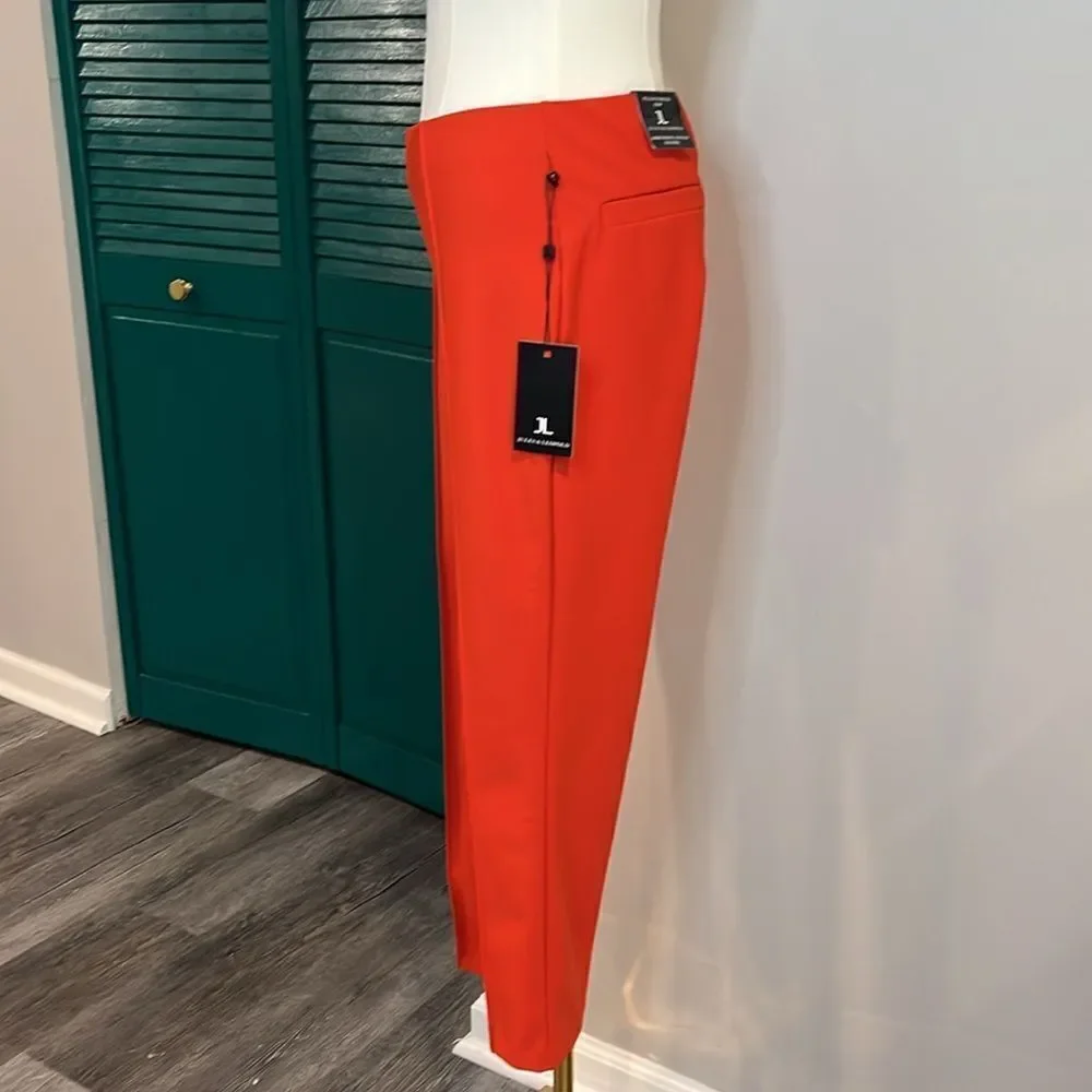 Jules & Leopold NWT pull on slim leg crop Elegant orange Women's Pants SP
